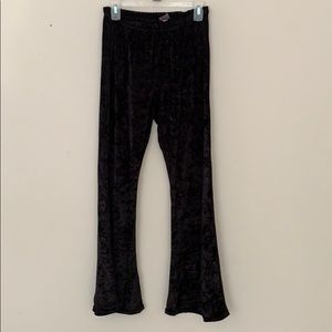 Velvet bell bottoms